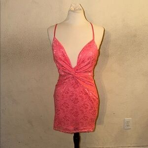 Pink Lace Dress
